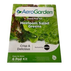 Aero Garden Heirloom Salad Greens Easy To Grow 6 Pod Kit